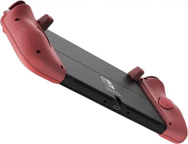 Alt view image 3 of 5 - HORI Nintendo Switch Split Pad Compact Controller for Handheld Mode - Apricot Red