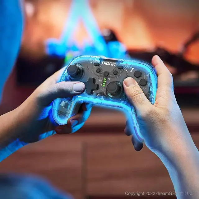 Alt view image 4 of 7 - Bionik NeoGlow Wireless RGB Gaming Controller for Nintendo Switch/Switch OLED/PC