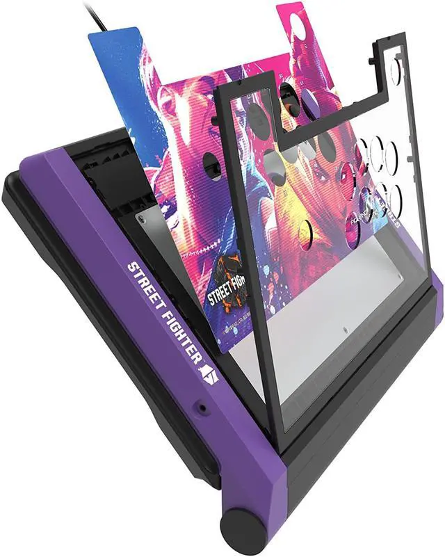 Alt view image 4 of 6 - HORI PlayStation 5 Fighting Stick Alpha (Street Fighter 6 Edition) - Tournament Grade Fightstick for PS5, PS4, PC - Officially Licensed by Sony and Capcom