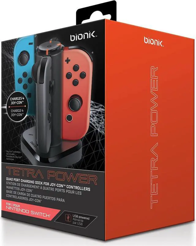 Alt view image 4 of 10 - Dreamgear BNK-9019 Switch Tetra Quad-Port Dock