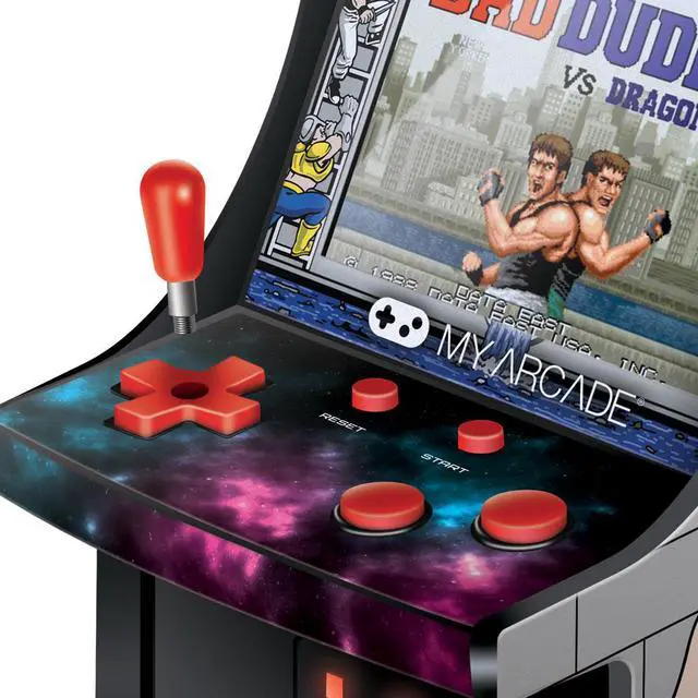 Alt view image 3 of 8 - MY ARCADE Bad Dudes Collectible Retro Micro Arcade Machine Portable Handheld Video Game Licensed by Data East