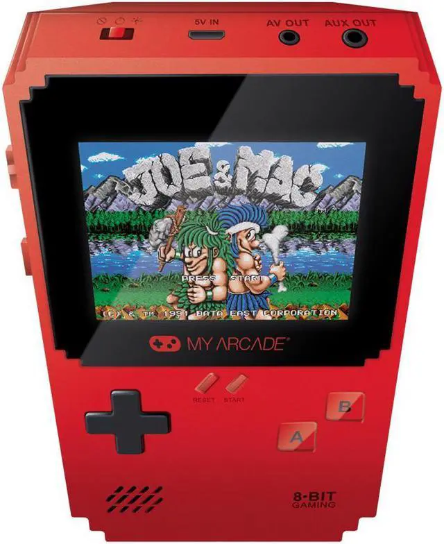 Alt view image 2 of 15 - MY ARCADE Pixel Classic Portable Handheld 300 Built-in Video Games w/ Data East Hits: Bad Dudes, Cavman Ninja, BurgerTime, and Many More