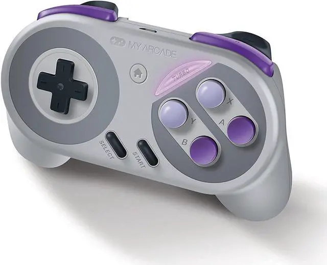 Alt view image 2 of 7 - MY ARCADE Super Gamepad Wireless Turbo Controller for Nintendo NES & SNES Classic Edition