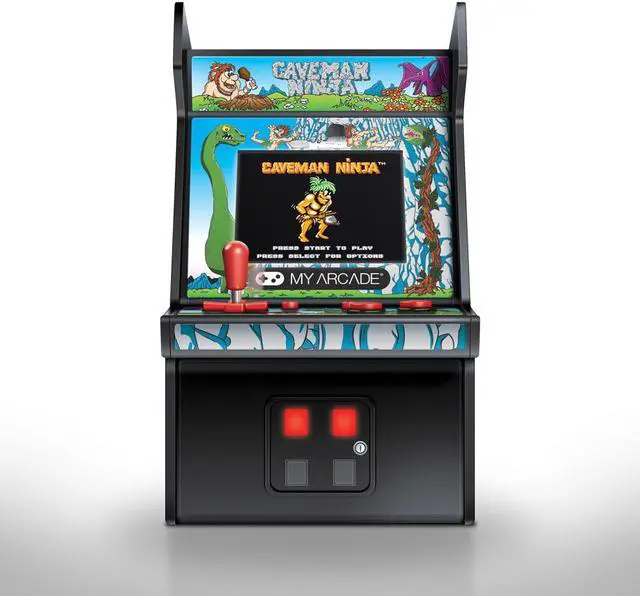 Alt view image 2 of 17 - MY ARCADE Data East Caveman Ninja Collectible 6" Retro Micro Arcade Machine Portable Handheld Video Game