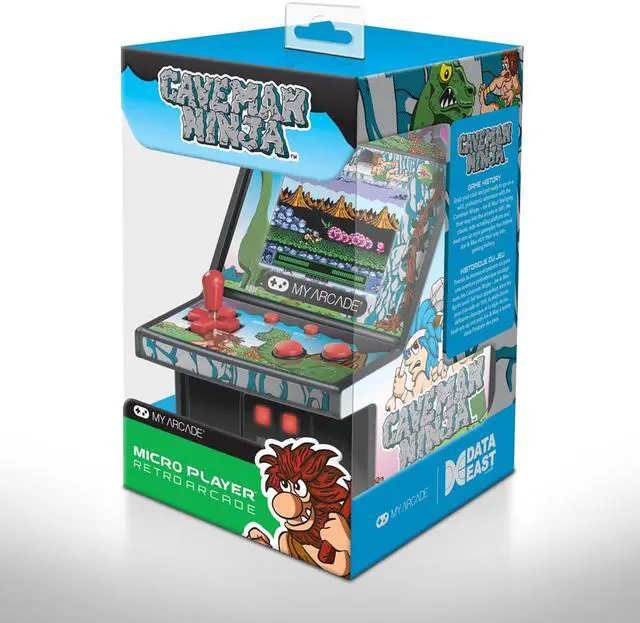 Alt view image 5 of 17 - MY ARCADE Data East Caveman Ninja Collectible 6" Retro Micro Arcade Machine Portable Handheld Video Game