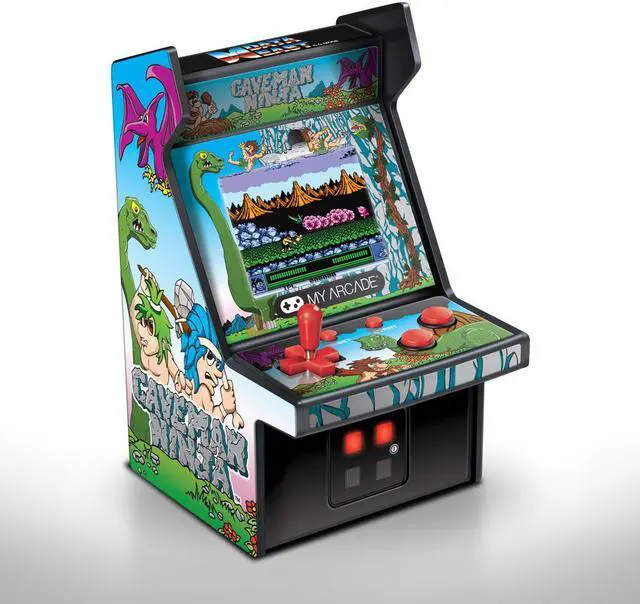 Main image of MY ARCADE Data East Caveman Ninja Collectible 6" Retro Micro Arcade Machine Portable Handheld Video Game