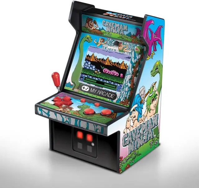Alt view image 3 of 17 - MY ARCADE Data East Caveman Ninja Collectible 6" Retro Micro Arcade Machine Portable Handheld Video Game