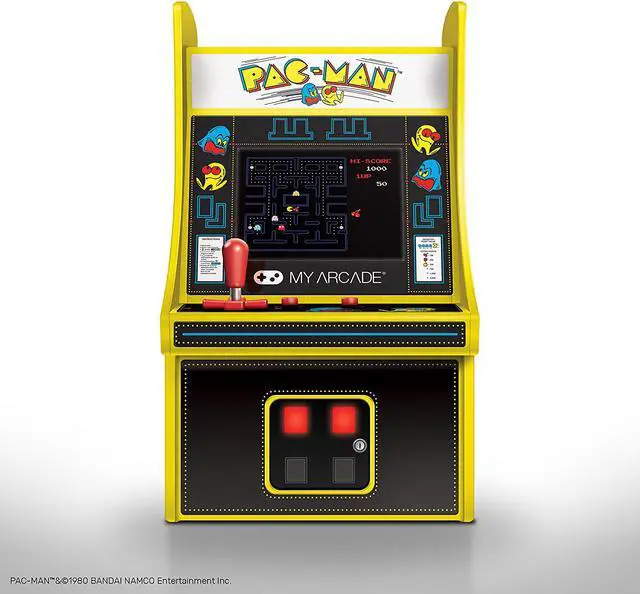 Alt view image 3 of 20 - MY ARCADE Bandai Namco PAC-MAN 6" Micro Arcade Machine Portable Handheld Video Game