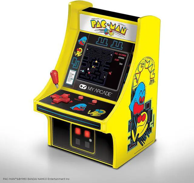 Alt view image 4 of 20 - MY ARCADE Bandai Namco PAC-MAN 6" Micro Arcade Machine Portable Handheld Video Game