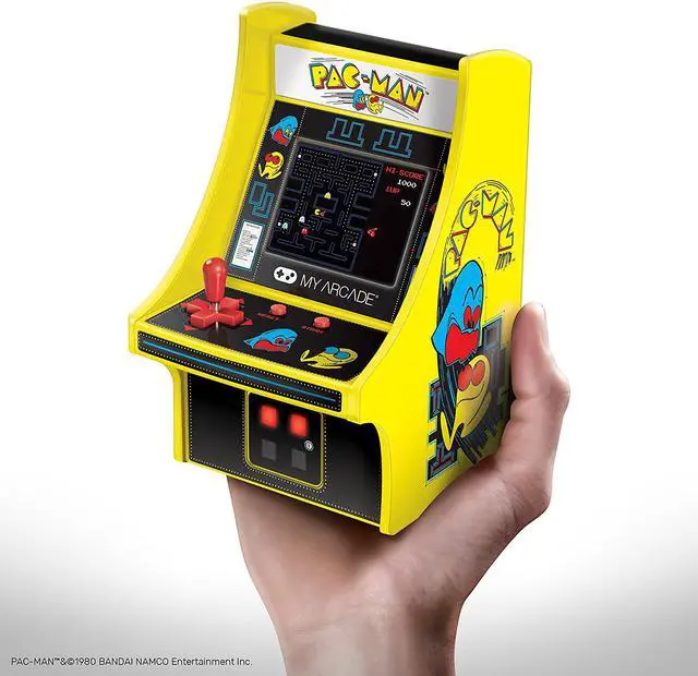 Alt view image 5 of 20 - MY ARCADE Bandai Namco PAC-MAN 6" Micro Arcade Machine Portable Handheld Video Game