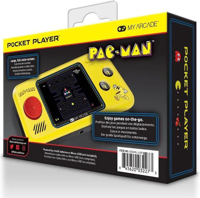 Alt view image 5 of 16 - Dreamgear DGUNL3227 My Arcade Pac Man Pocket Player