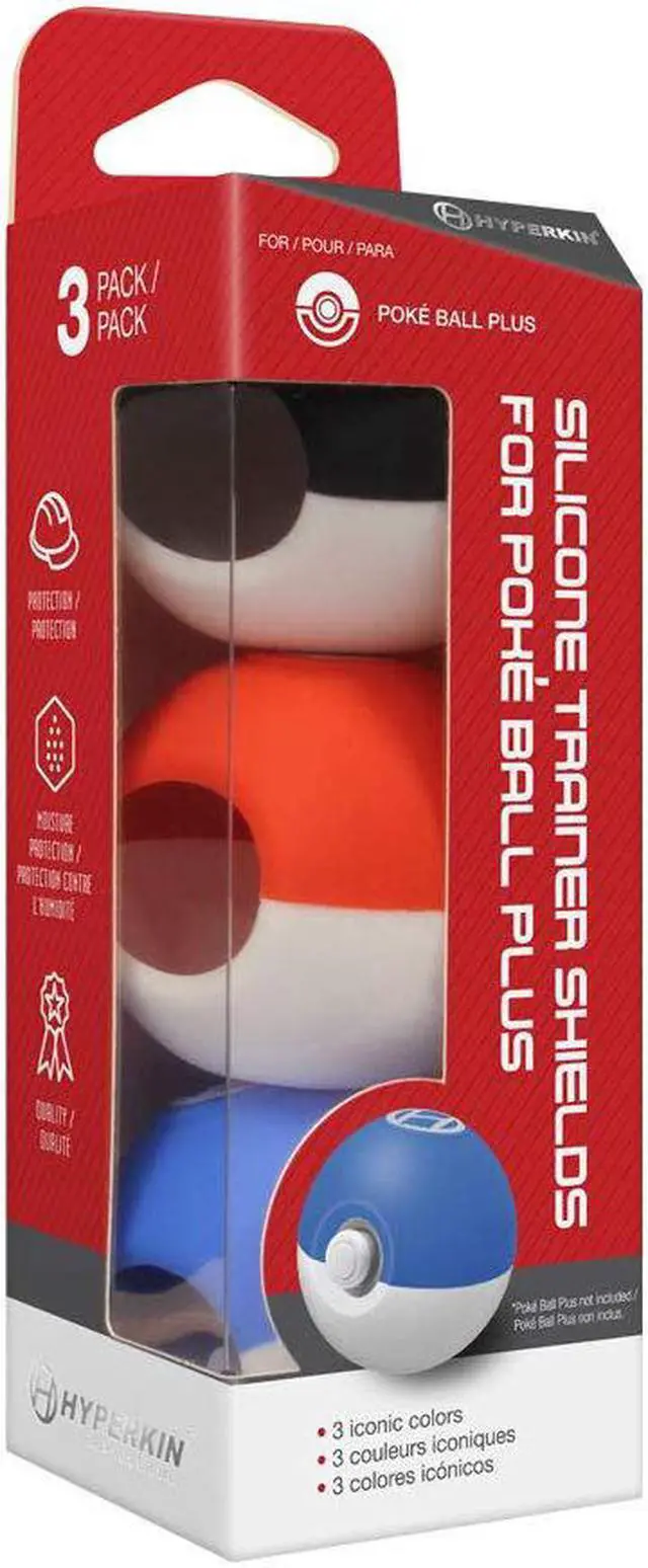 Alt view image 3 of 4 - Hyperkin Silicone Trainer Shields Skins Covers for Poke Ball Plus (3-Pack) for Nintendo Switch