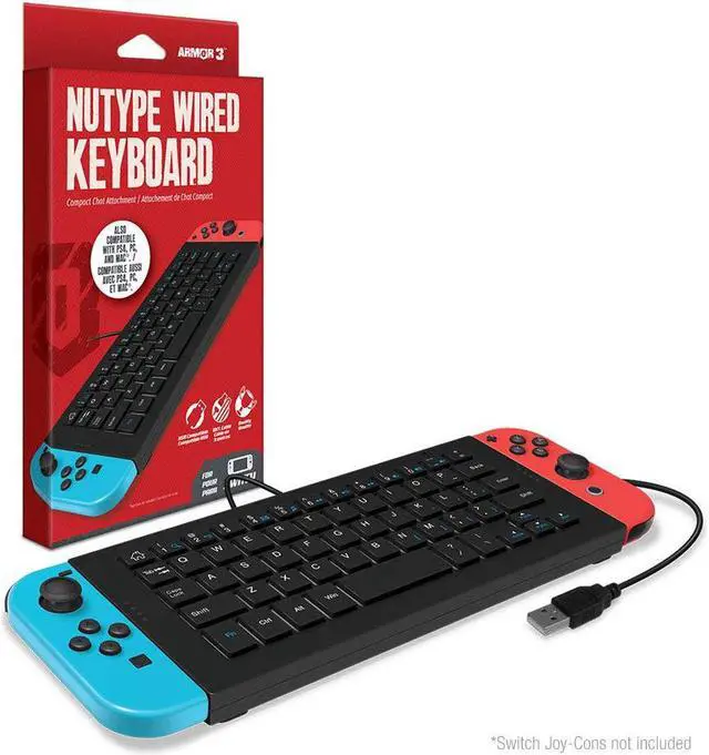 Main image of Armor3 “NuType” Wired Keyboard for Nintendo Switch
