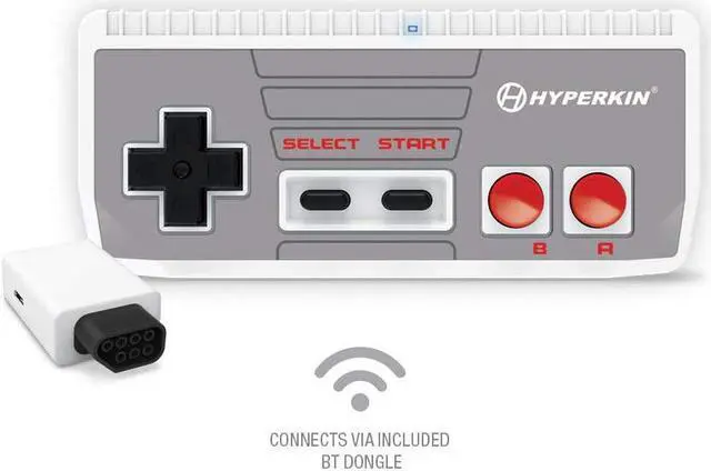 Alt view image 2 of 16 - Hyperkin "Cadet" Premium BT Controller for NES/ PC/ Mac/ Android (Includes Wireless Adapter)