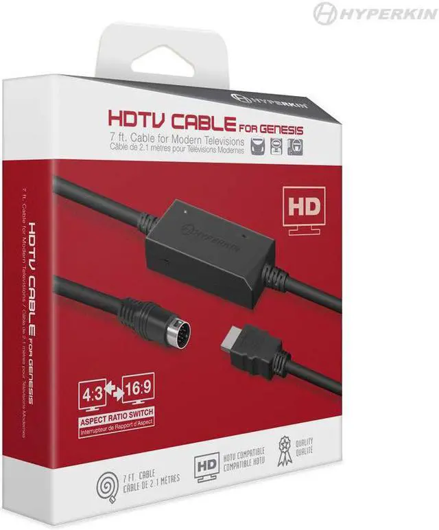 Alt view image 5 of 8 - Hyperkin HDTV HD Cable for Sega Genesis (All Models)