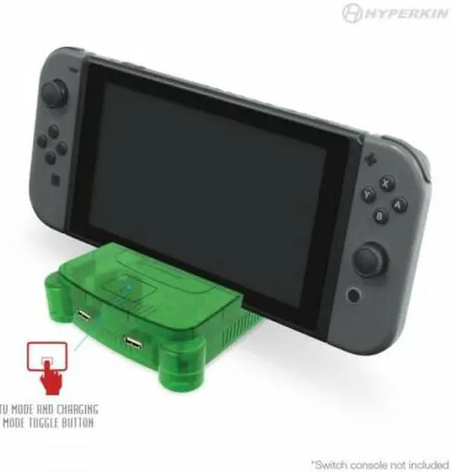 Alt view image 4 of 14 - Hyperkin RetroN S64 Console Dock for Switch (Lime Green) Nintendo Switch
