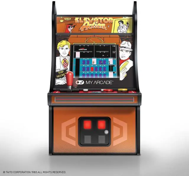 Alt view image 2 of 13 - My Arcade Taito Elevator Action Micro Player 6" Portable Handheld Video Game