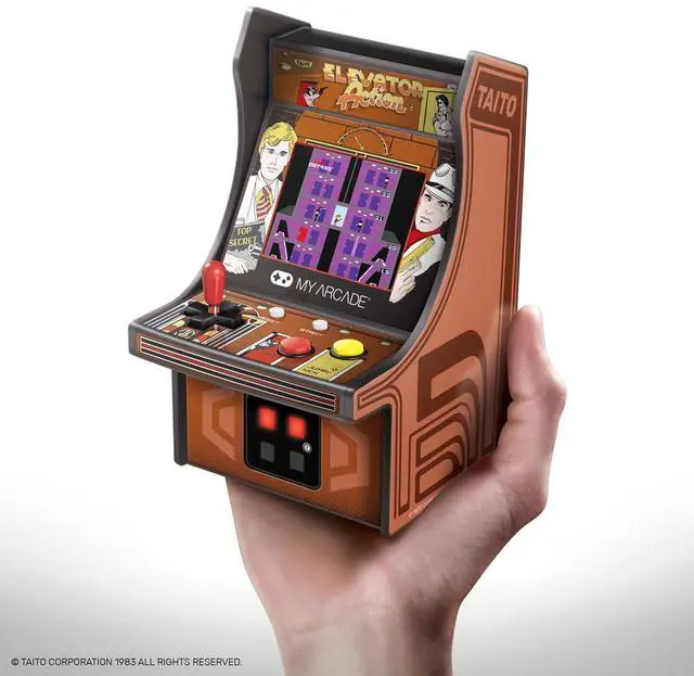 Alt view image 4 of 13 - My Arcade Taito Elevator Action Micro Player 6" Portable Handheld Video Game