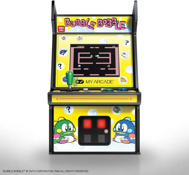 Alt view image 6 of 18 - My Arcade Bubble Bobble Micro Player 6" Collectable Portable Handheld Video Game