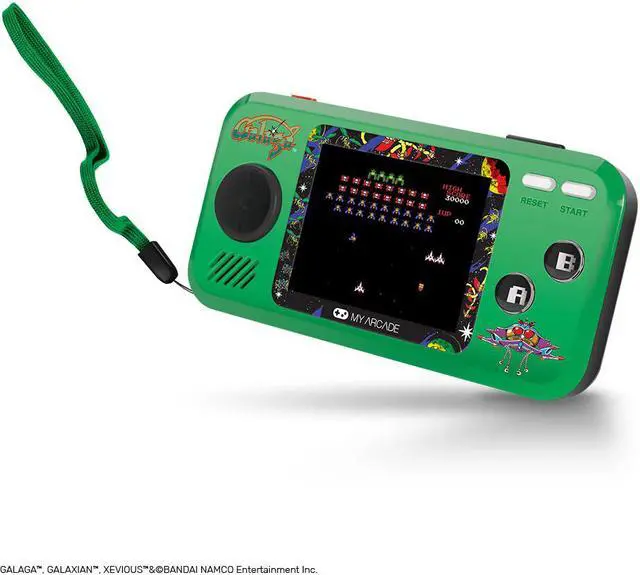 Alt view image 3 of 15 - My Arcade Galaga Pocket Player Portable Handheld with 3 Games: Galaga, Galaxian, & Xevious