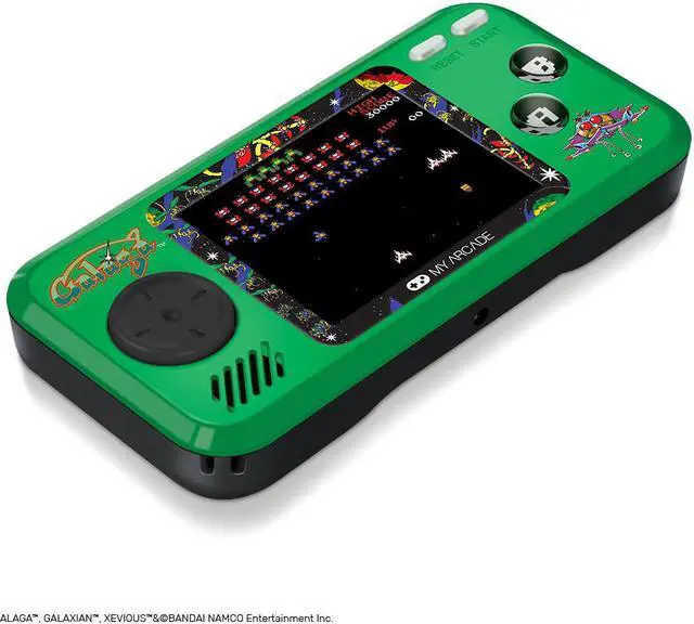 Alt view image 5 of 15 - My Arcade Galaga Pocket Player Portable Handheld with 3 Games: Galaga, Galaxian, & Xevious