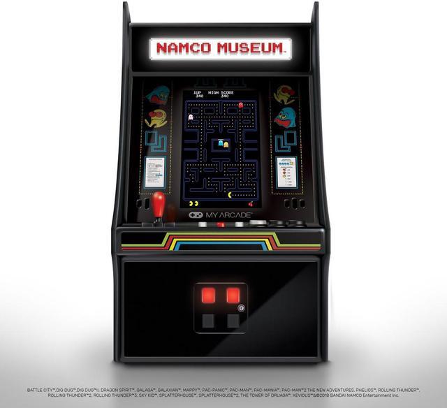 Alt view image 2 of 14 - My Arcade Namco Museum Mini Player 10" Collectible Retro Arcade Machine: 20 Arcade Games: Pac-Man, Dig Dug, Galaga, Galaxian, Rolling Thunder, and more
