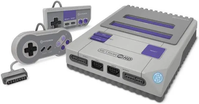 Alt view image 2 of 20 - Hyperkin RetroN 2 HD Gaming Console for Nintendo NES / SNES / Super Famicom - Gray