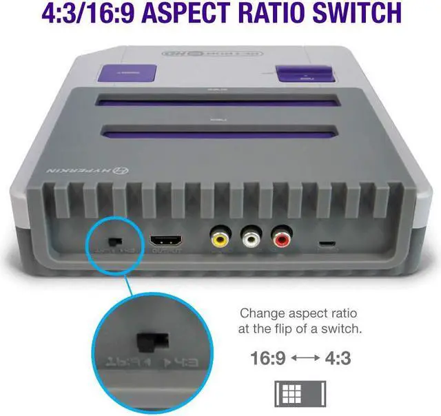 Alt view image 6 of 20 - Hyperkin RetroN 2 HD Gaming Console for Nintendo NES / SNES / Super Famicom - Gray