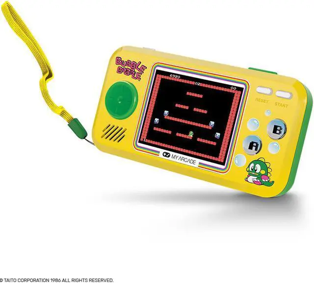 Alt view image 3 of 15 - My Arcade Bubble Bobble Pocket Player - Portable Handheld Gaming System - 3 Retro Games Included - Bubble Bobble (Part 1 & 2) and Rainbow Islands: The Story - Licensed Collectible