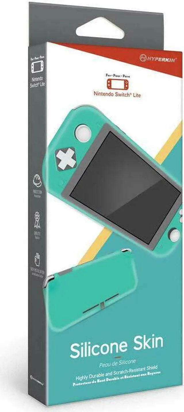 Alt view image 3 of 5 - Hyperkin Silicone Skin Console Case for Nintendo Switch Lite - Turquoise