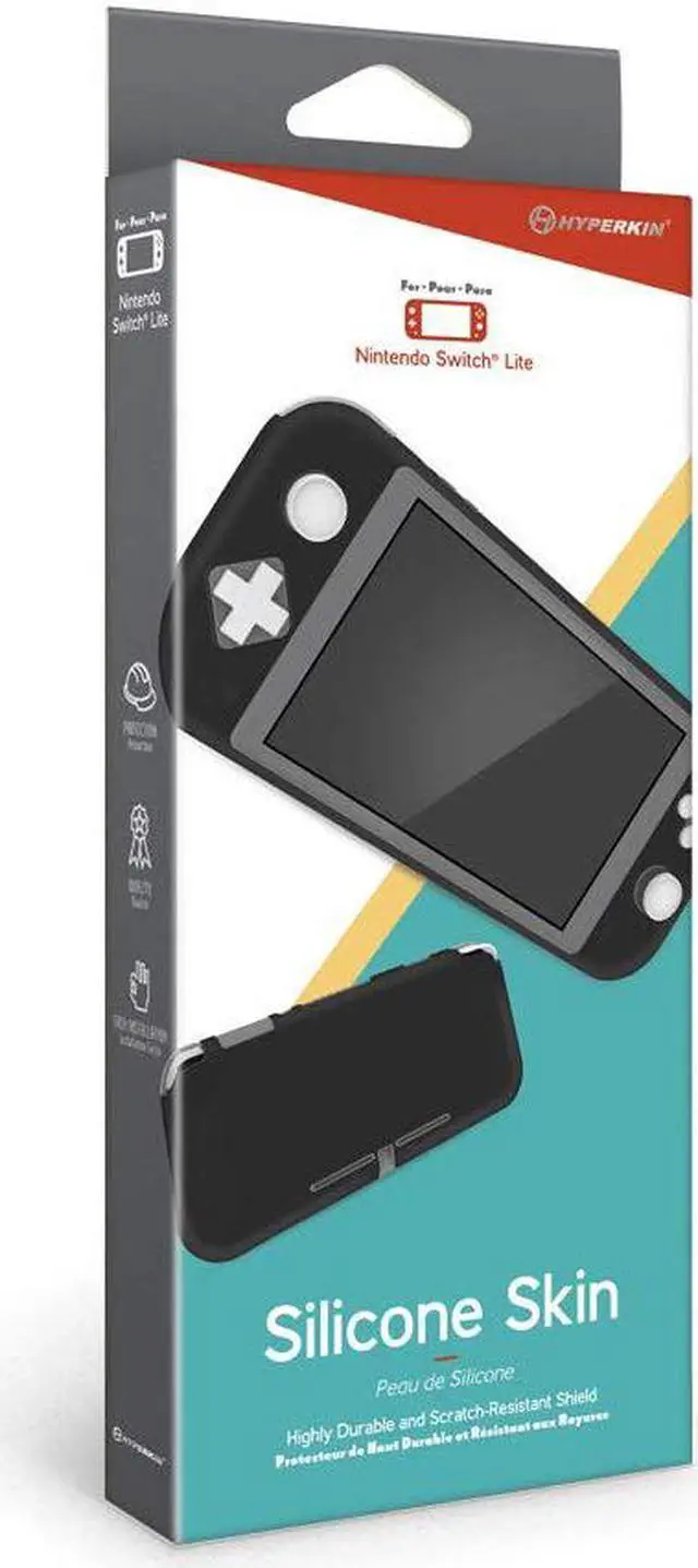 Alt view image 3 of 5 - Hyperkin Silicone Skin Console Case for Nintendo Switch Lite - Black