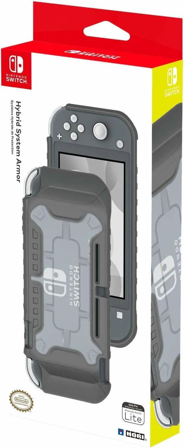 Alt view image 2 of 6 - Hori Nintendo Switch Lite Hybrid System Armor TPU Case Officially Licensed by Nintendo - Gray