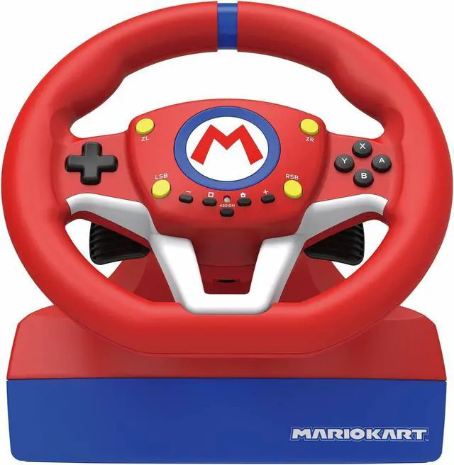 Alt view image 2 of 17 - HORI Nintendo Switch Mario Kart Racing Wheel - Red/ Blue Edition