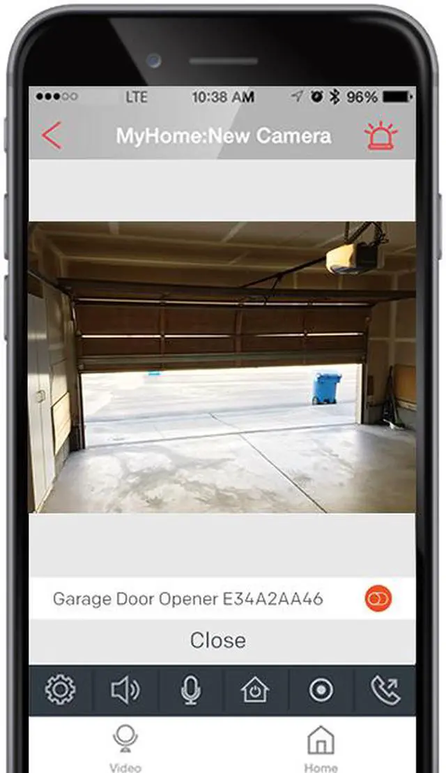 Alt view image 5 of 8 - Home8 Video-Verified GarageShield Garage Door Control System, Monitors and Controls Garage Door from Smartphone with Video, 1-Camera