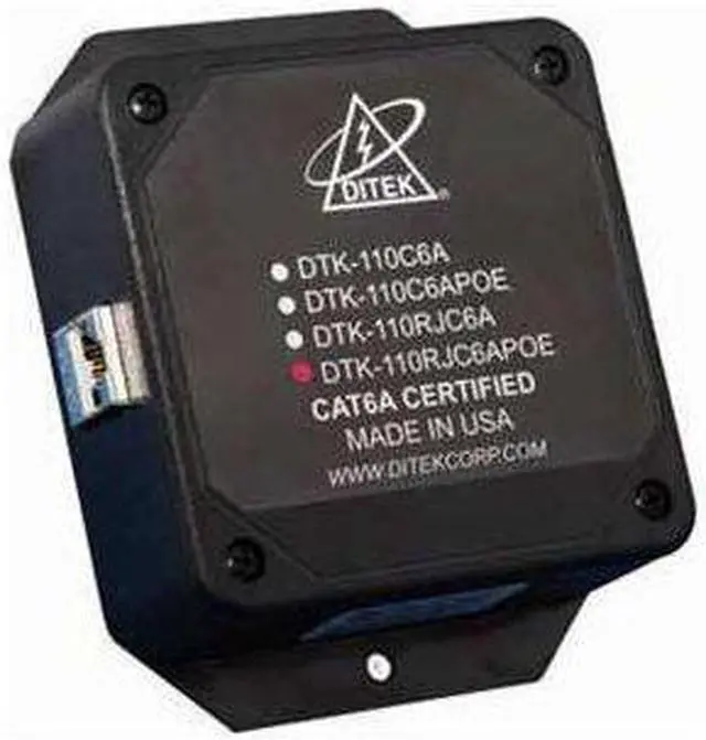 Main image of DTK-110RJC6APOE DITEK CAT6A POE SURGE PROTECTION WIT