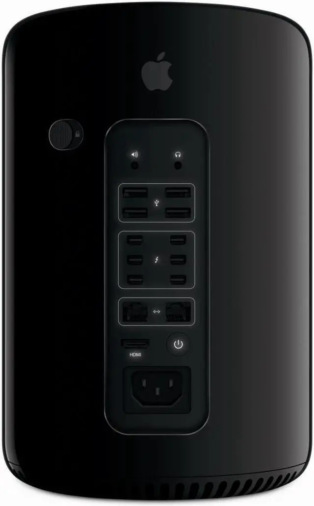 Alt view image 2 of 3 - Apple A Grade Desktop Mac Pro 3.5GHZ 6-Core Xeon (D500 Video Late 2013) MD878LL/A-D500 8GB Memory 256GB Flash Hard Drive Turbo Boost up to 3.9GHz Mac OS Sierra Installed