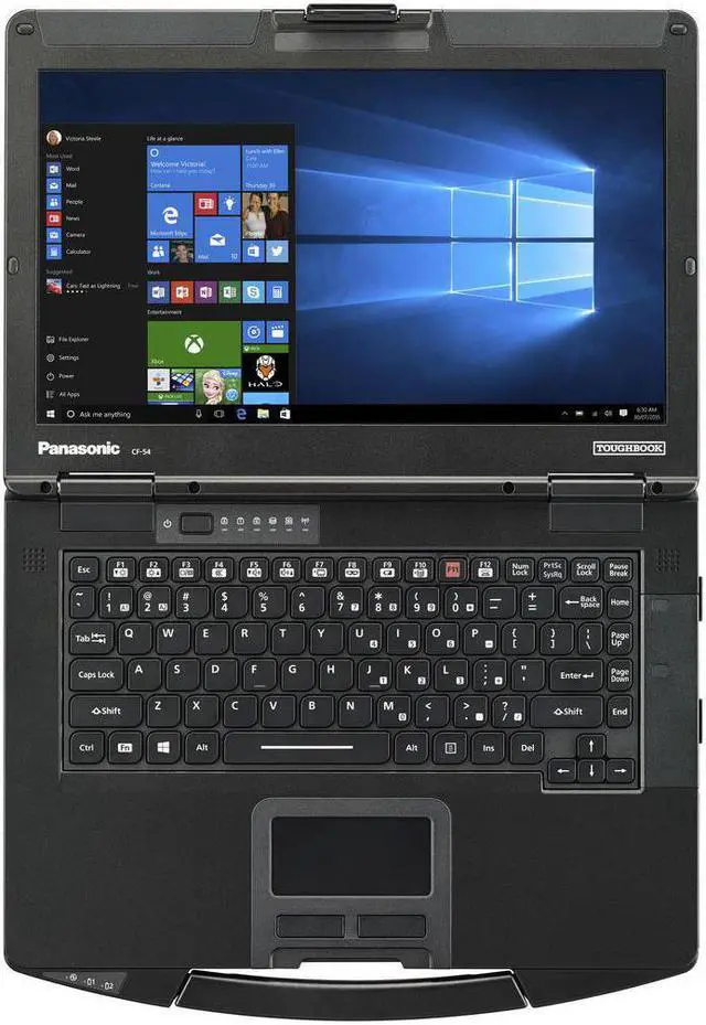 Alt view image 3 of 5 - Toughbook A Grade CF-54 14-inch (HD Multi-Touch 1920 x 1080) 2.3GHZ Core i5-5300U 256GB SSD 8GB RAM 4G LTE Multi FirstNet DVD GPS Smartcard Fingerprint Pen Windows 10 Pro Power Adapter