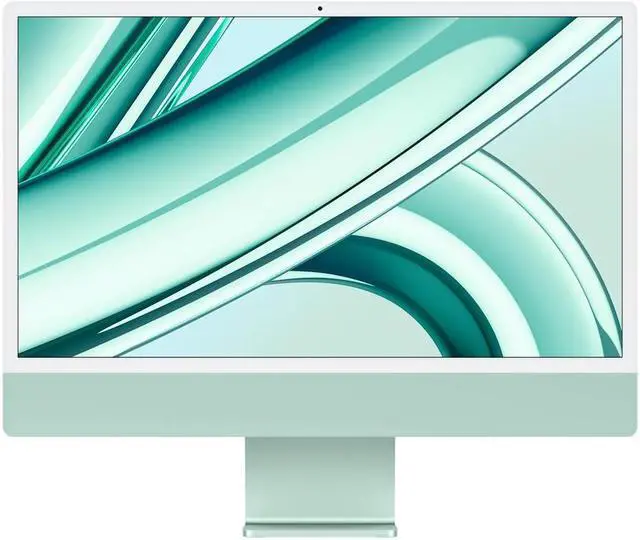 Main image of (Grade A - Excellent) iMac 24 (Retina 4.5K 10GPU, Green) 4.05Ghz 8-Core M3 (2023) 8 GB & 256 GB Flash HD 4480 x 2520 Dual Boot Mac OS/Win 11 Original Wireless Keyboard/Mouse
