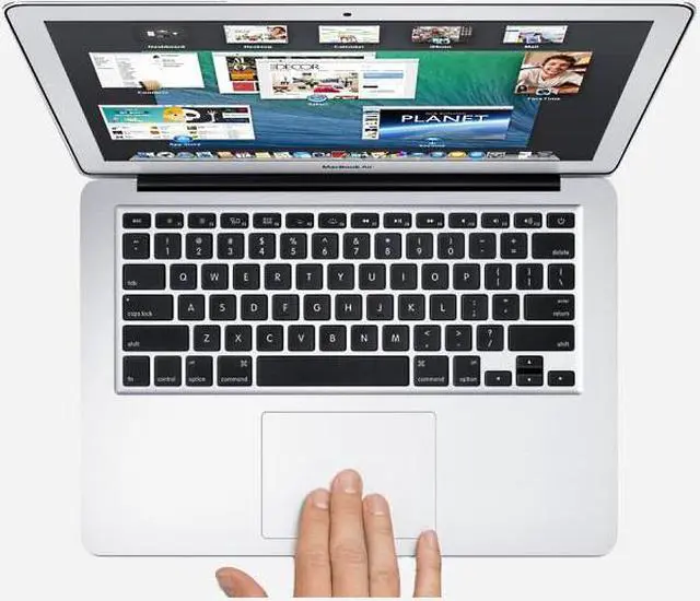 Alt view image 3 of 4 - Apple Laptop MacBook Air Intel Core i5-4260U 4 GB LPDDR3 Memory 128 GB SSD Intel HD Graphics 5000 11.6" Non-Touch Screen OS X 10.9 Mavericks MD711LL/B