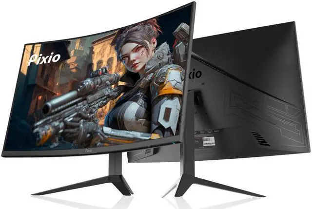 Alt view image 2 of 7 - Pixio PXC277 Advanced 27" WQHD 2560 x 1440 DCI-P3 94.78%, 165Hz FAST-VA 1ms GTG HDR, 1500R Curved Gaming Monitor