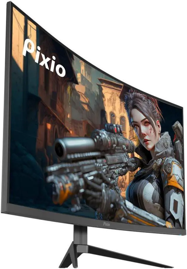 Alt view image 3 of 7 - Pixio PXC277 Advanced 27" WQHD 2560 x 1440 DCI-P3 94.78%, 165Hz FAST-VA 1ms GTG HDR, 1500R Curved Gaming Monitor