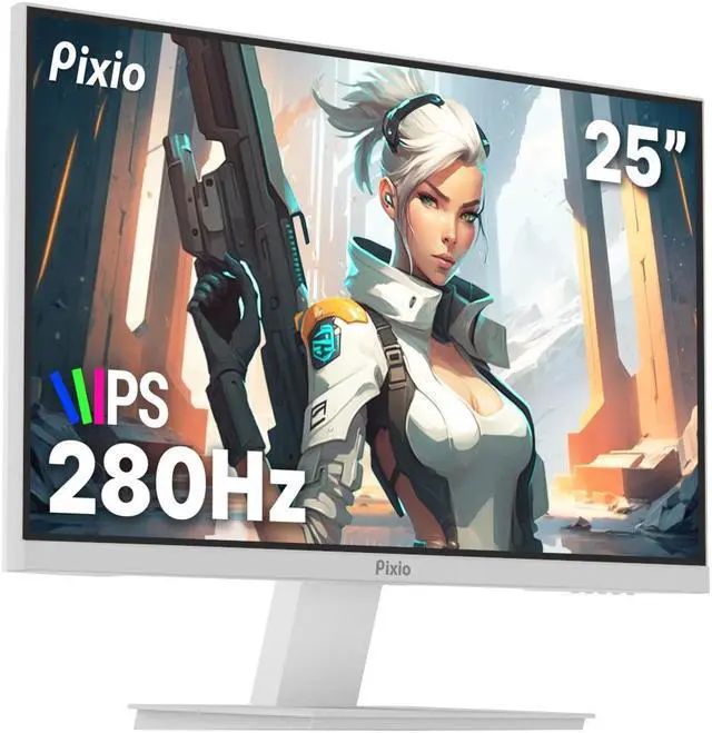 Alt view image 3 of 7 - Pixio PX259 Prime White Edition 25" 280Hz (supports 144Hz) IPS 1ms GTG 1920 x 1080 FHD Adaptive Sync HDMI DisplayPort eSports Gaming Monitor
