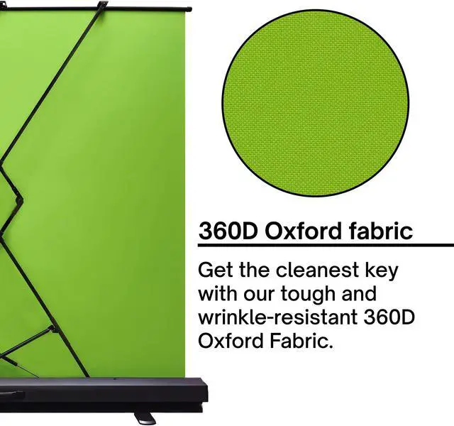 Alt view image 4 of 7 - Pixio Green Screen XL Wide 78in x 78in, Collapsible, Free Standing for Photoshoot, Filming, Streaming, and Video Conference