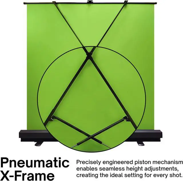Alt view image 5 of 7 - Pixio Green Screen XL Wide 78in x 78in, Collapsible, Free Standing for Photoshoot, Filming, Streaming, and Video Conference