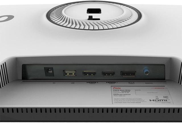Alt view image 6 of 7 - Pixio PX278 Wave White 27" Fast IPS FHD 2560 x 1440 180Hz Refresh Rate 1ms GTG Response Time AMD FreeSync White Gaming Monitor