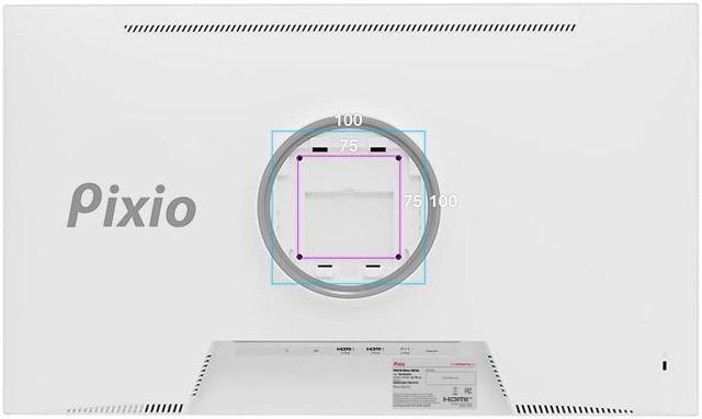 Alt view image 7 of 7 - Pixio PX278 Wave White 27" Fast IPS FHD 2560 x 1440 180Hz Refresh Rate 1ms GTG Response Time AMD FreeSync White Gaming Monitor