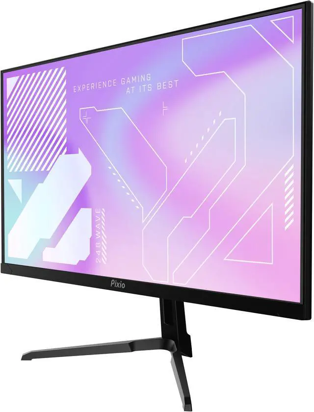 Alt view image 3 of 7 - Pixio PX248 Wave Black 24" Fast IPS FHD 1920 x 1080 200Hz Refresh Rate 1ms GTG Response Time Adaptive Sync Gaming Monitor