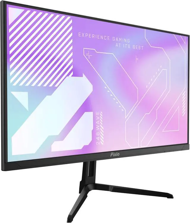 Alt view image 2 of 7 - Pixio PX248 Wave Black 24" Fast IPS FHD 1920 x 1080 200Hz Refresh Rate 1ms GTG Response Time Adaptive Sync Gaming Monitor