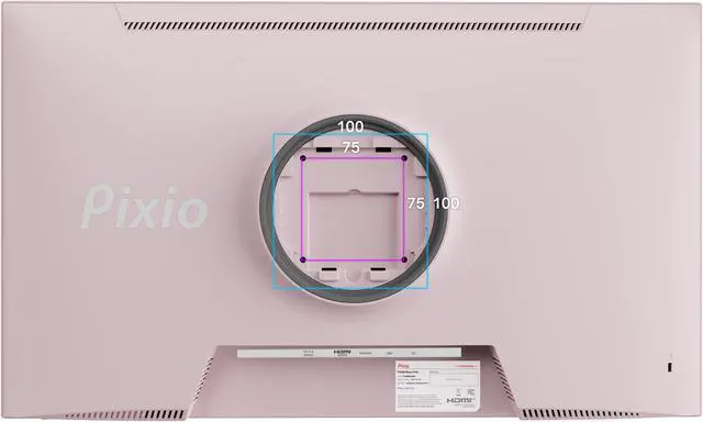 Alt view image 7 of 7 - Pixio PX248 Wave Pink 24" Fast IPS FHD 1920 x 1080 200Hz Refresh Rate 1ms GTG Response Time Adaptive Sync Gaming Monitor