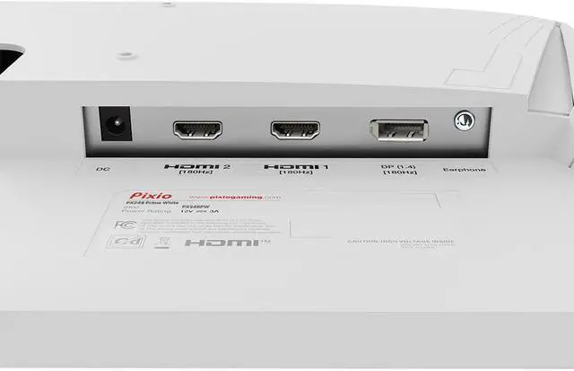 Alt view image 6 of 7 - Pixio PX248 Prime V2 24" White 180Hz Fast-IPS 1ms (GTG) Adaptive Sync Premium Full HD 1920 x 1080 Premier eSports Gaming Monitor White